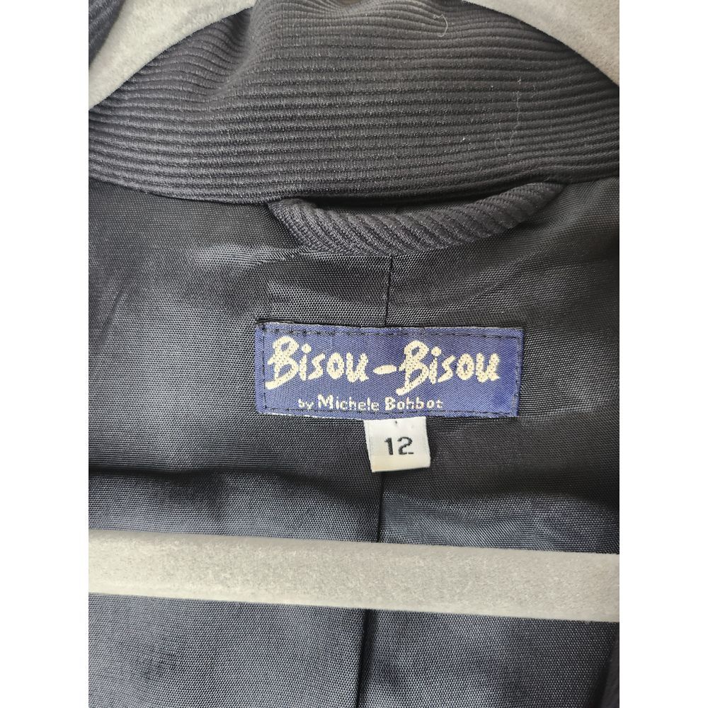 Bisou Bisou Womans Zip up jacket Size 12 Black with beautiful Silver Zippers. - Picture 6 of 6